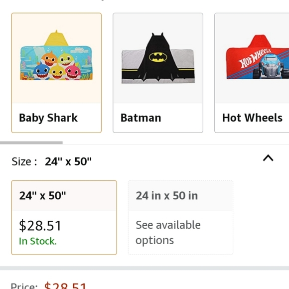 Baby shark hooded towel - Picture 3 of 3